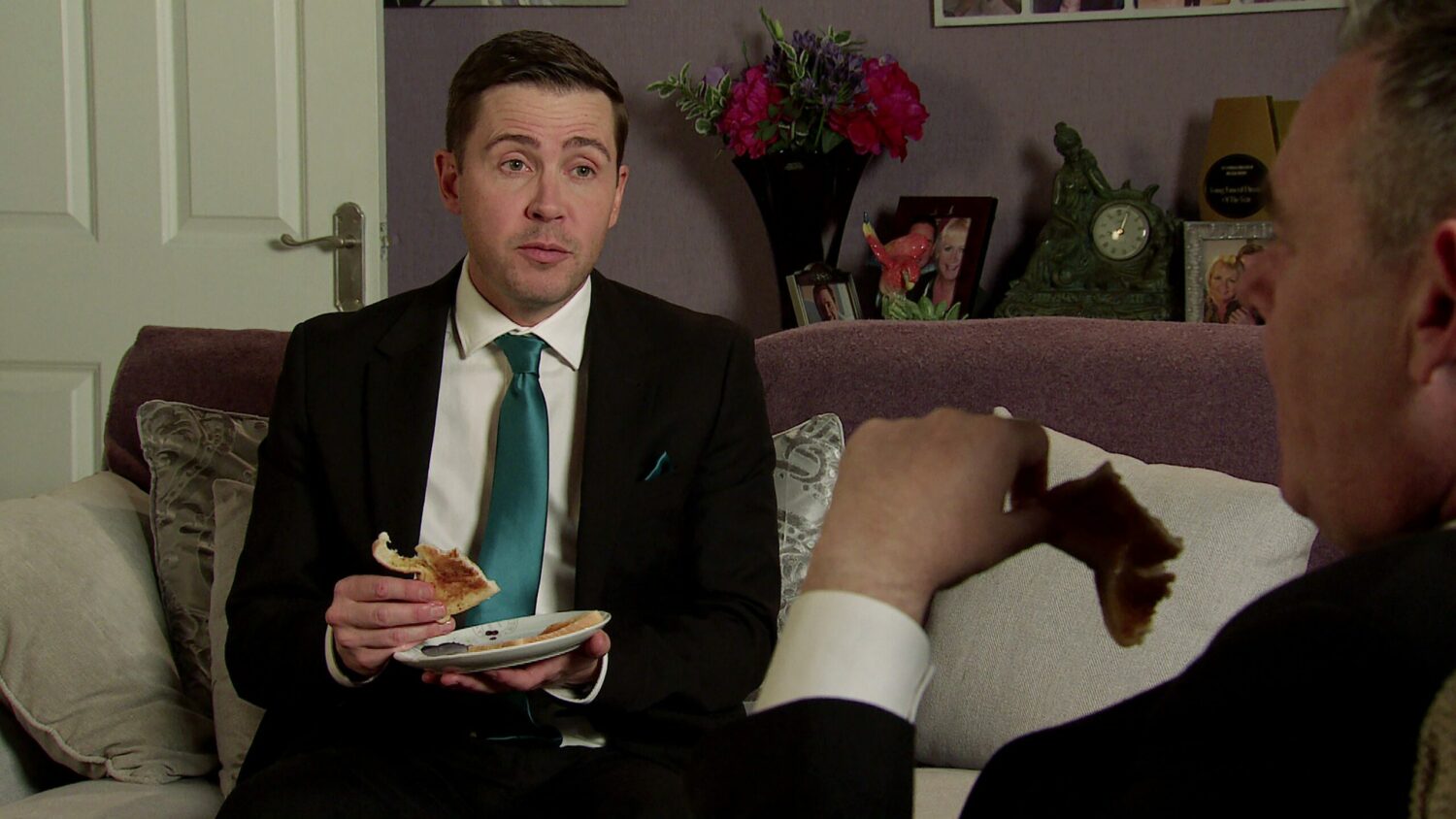 Coronation Street's Todd is talking to George