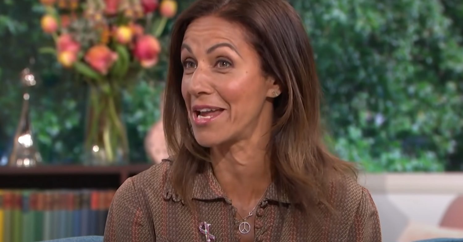 Julia Bradbury talking on This Morning