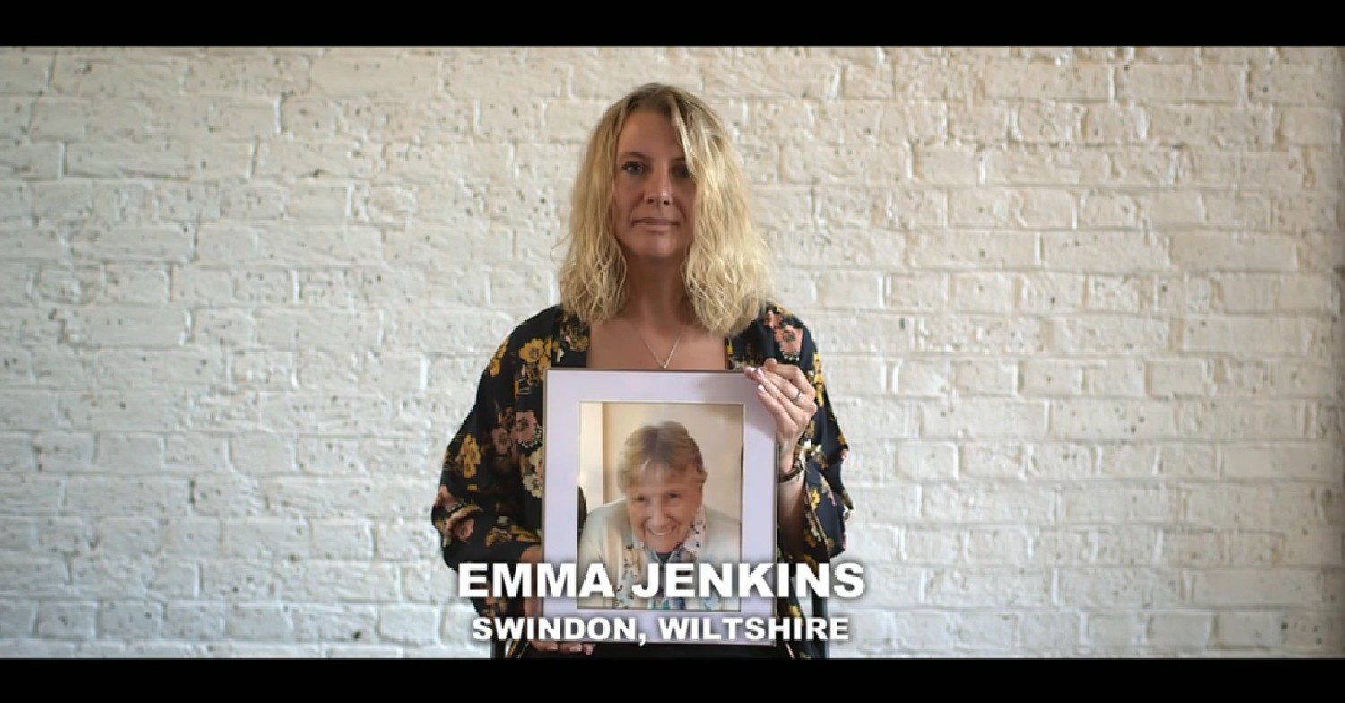 Woman telling story on Partygate on Channel 4