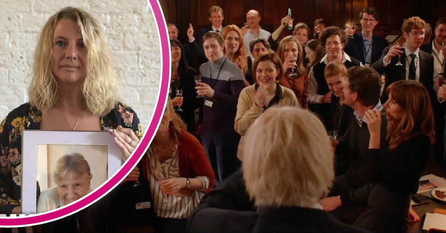 Scenes from Partygate on Channel 4