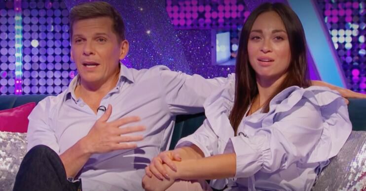 Katya Jones and Nigel Harman speaking on It Takes Two
