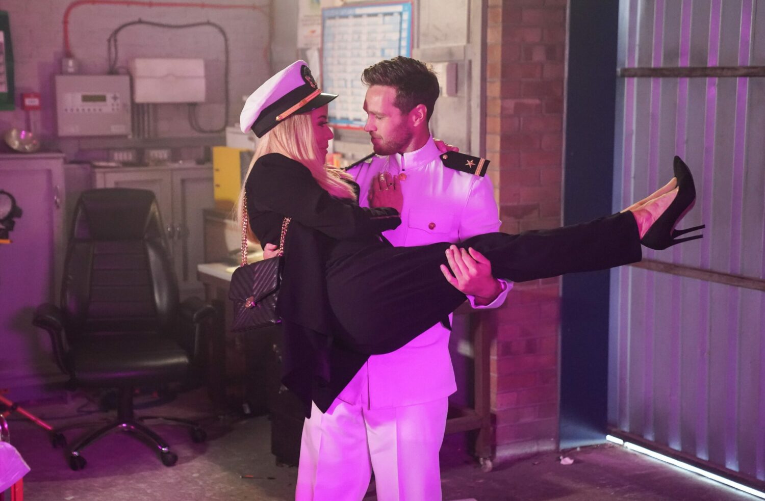 EastEnders' Sharon and Keanu are in sailor outfits