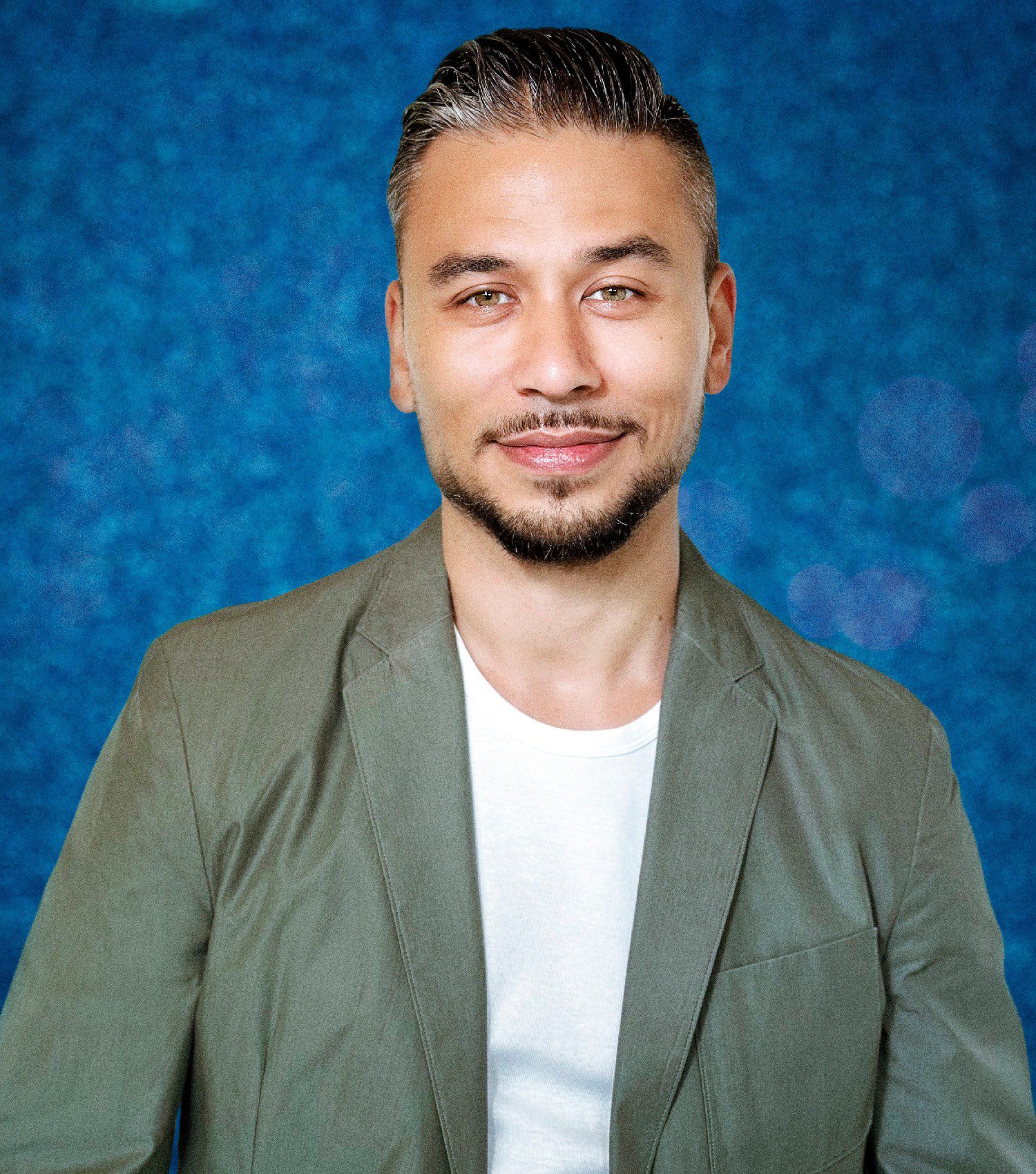 Ricky Norwood smiling in Dancing On Ice 2024 promo pic