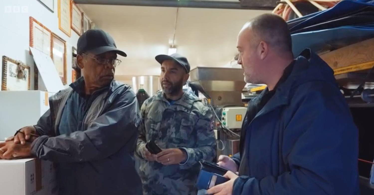 Alex Beresford and his dad do chores