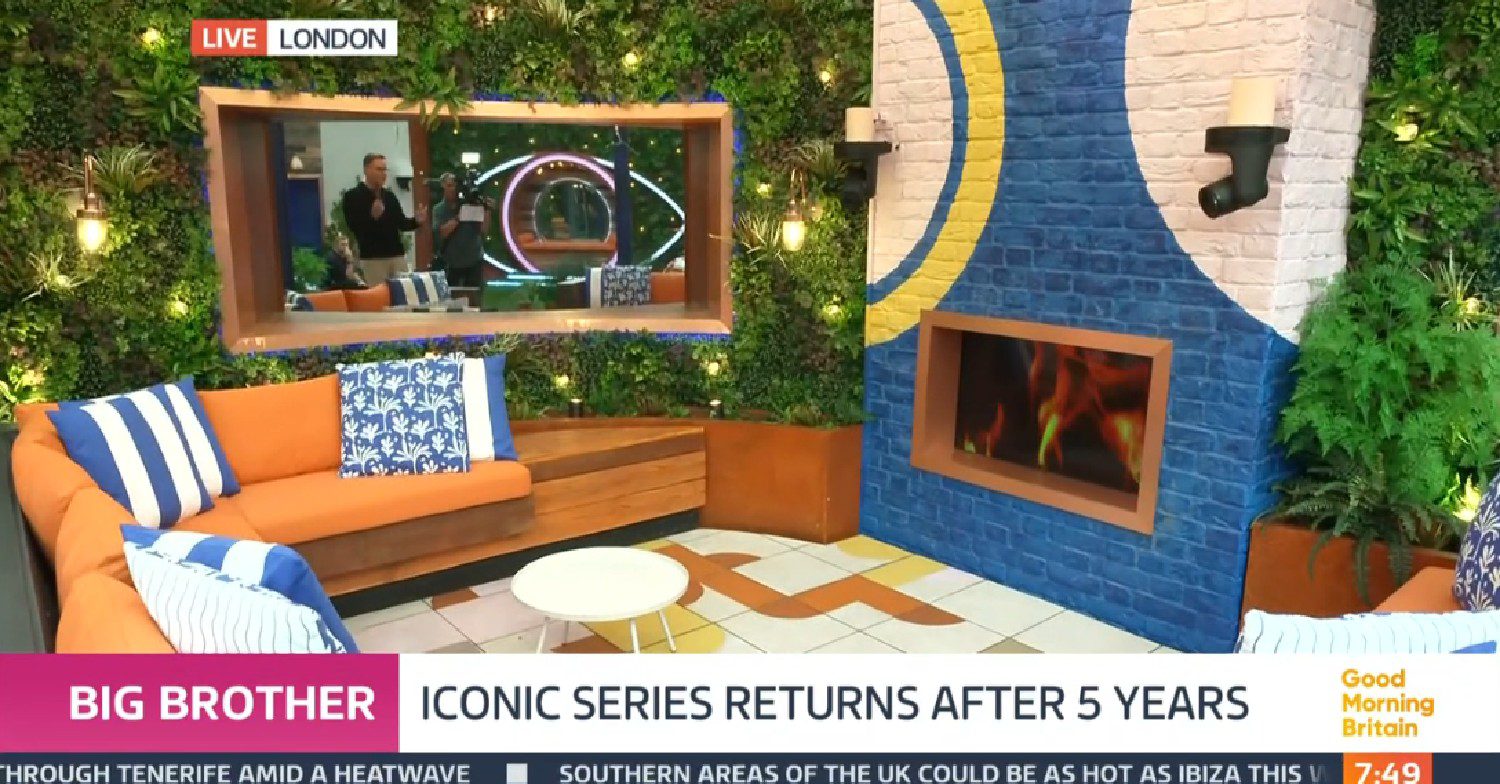 The Big Brother house garden