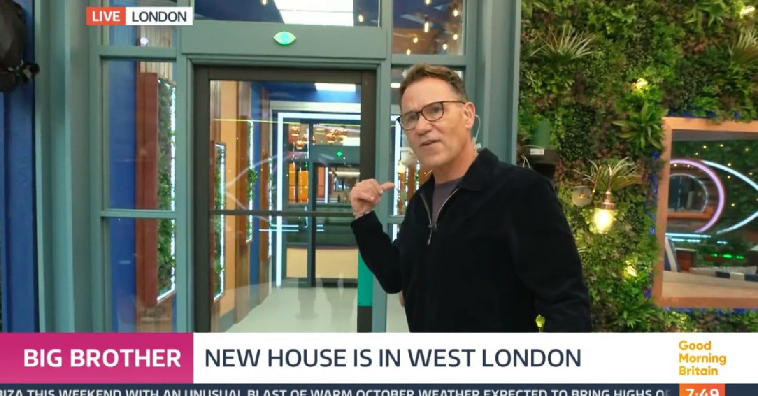 Richard Arnold outside the Big Brother house