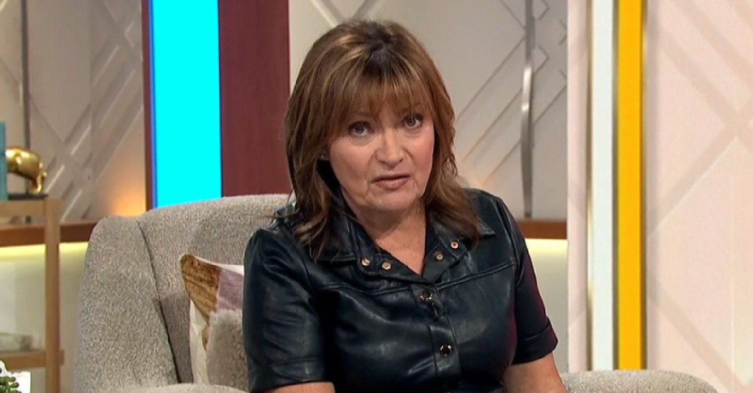 Lorraine Kelly speaking on her ITV show
