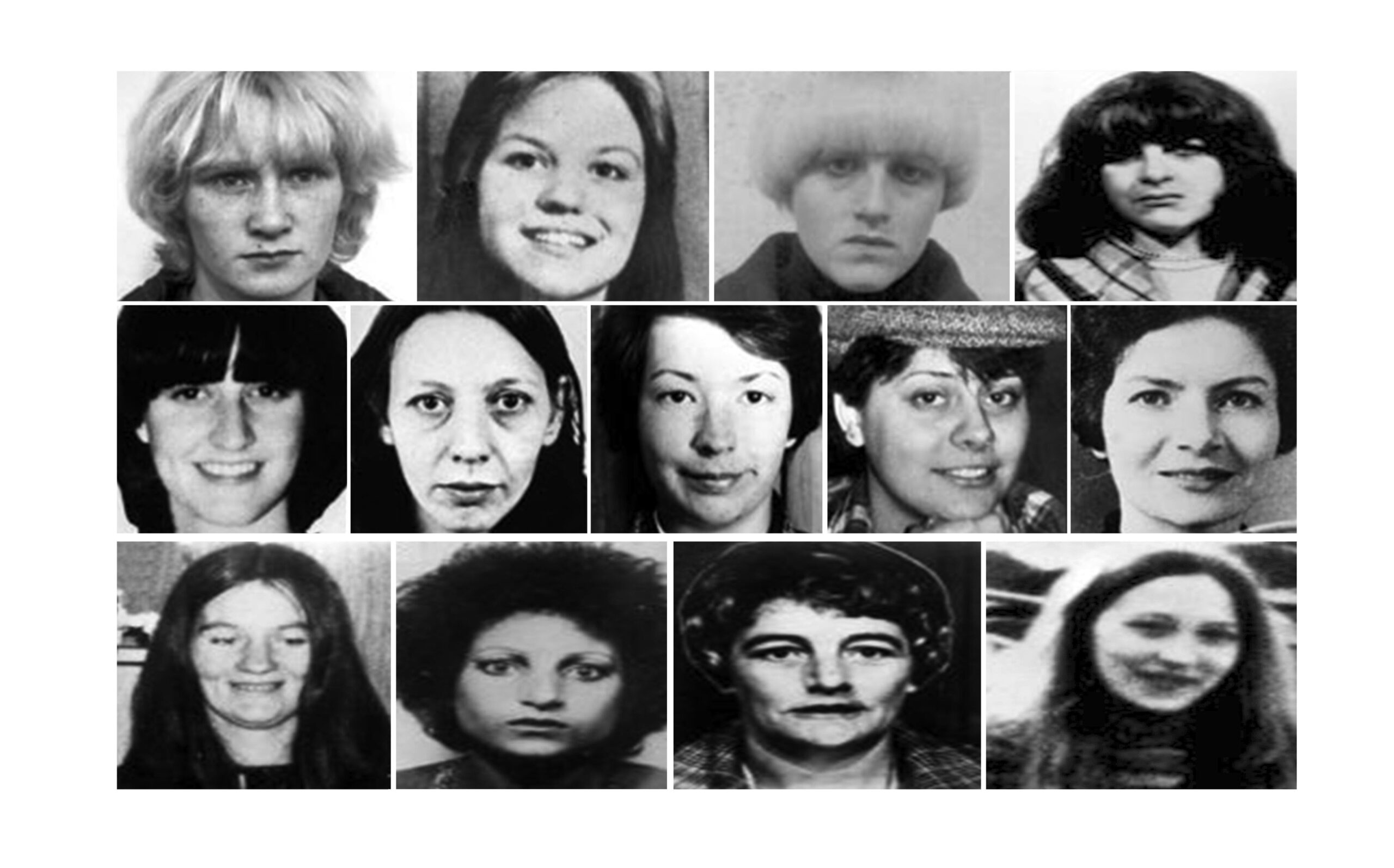 Peter Sutcliffe's 13 known victims