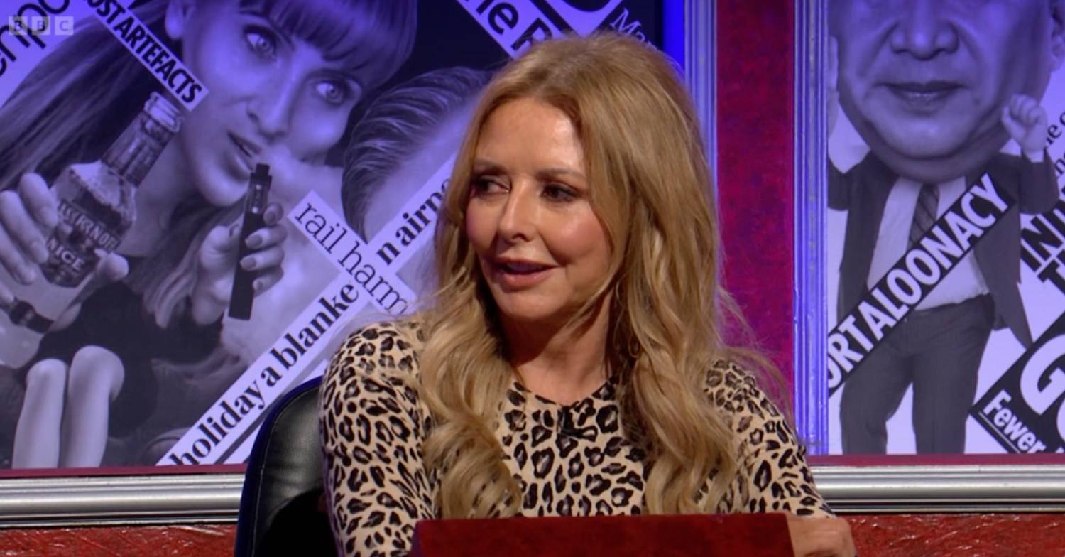 Carol Vorderman looks incredulous
