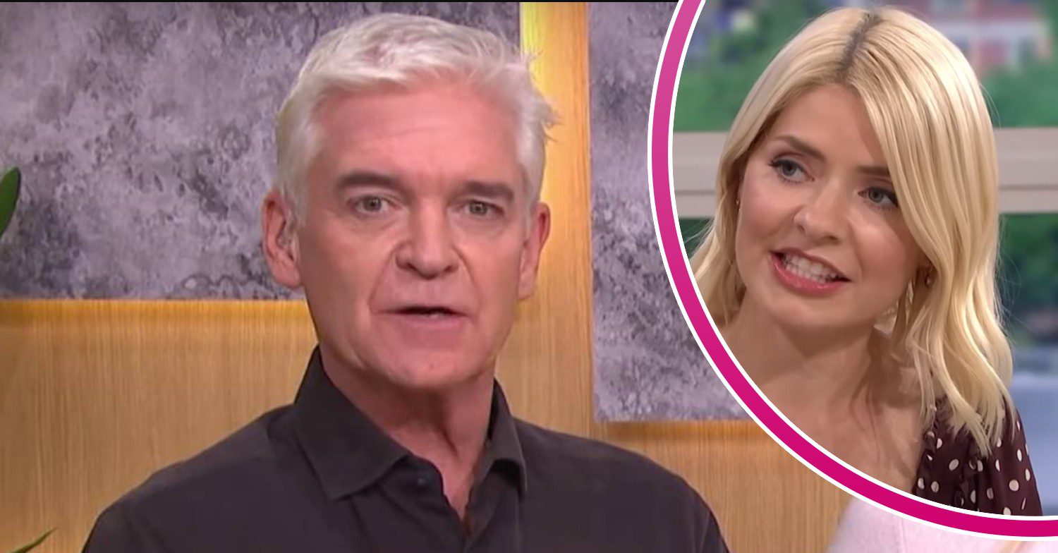 Phillip Schofield and Holly Willoughby both look concerned