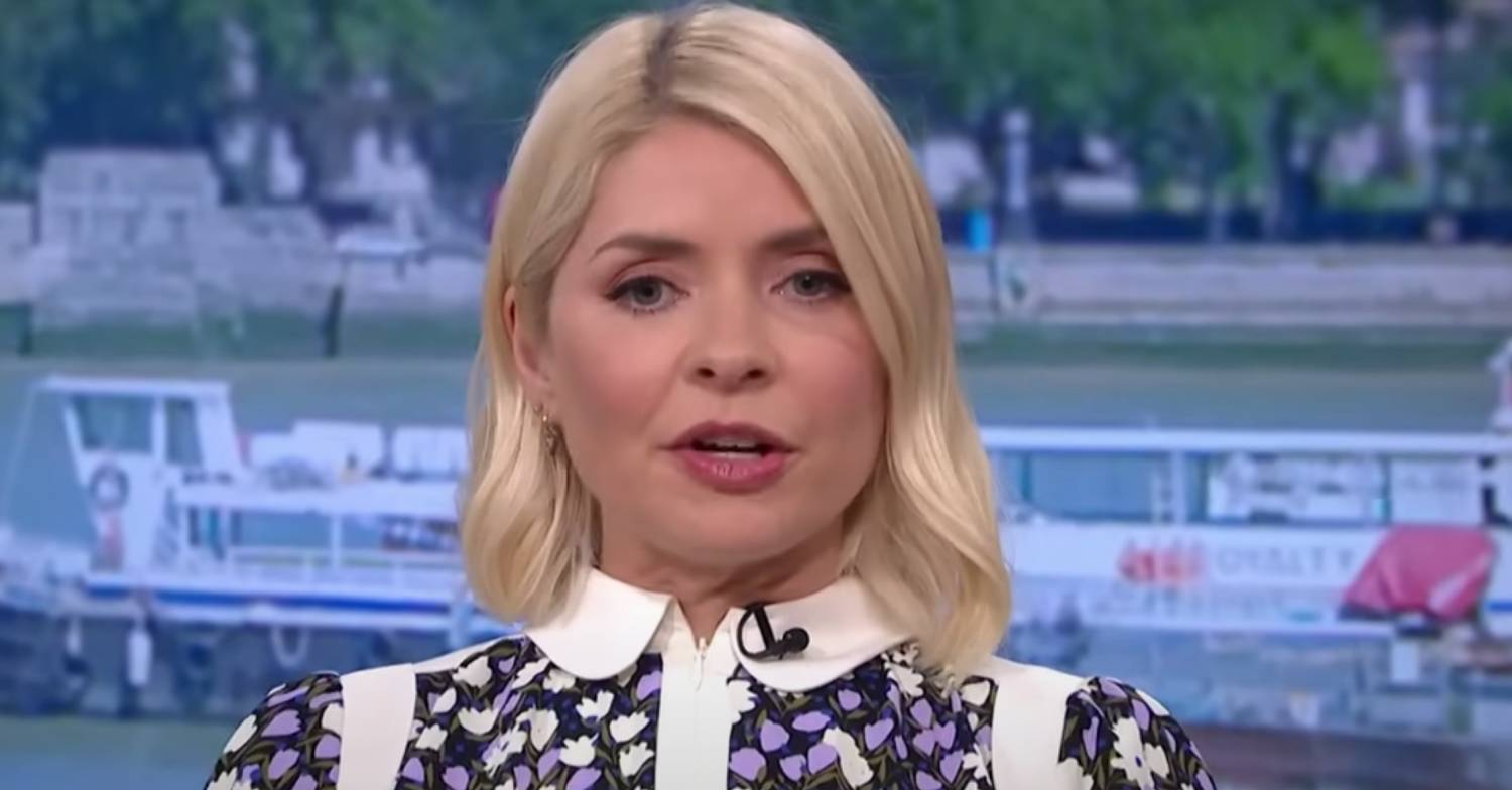 Holly Willoughby looks concerned