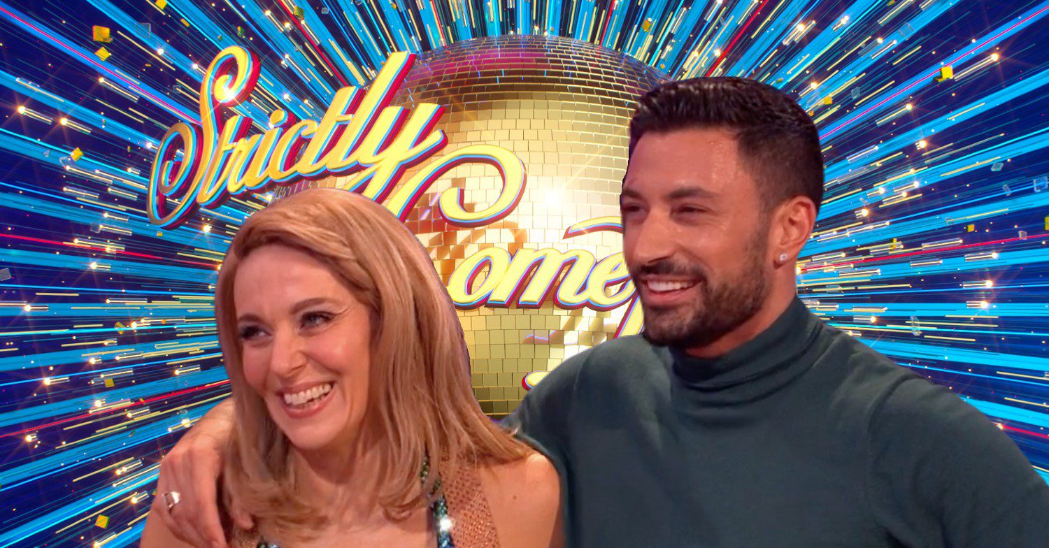 Amanda and Giovanni with the Strictly 2023 logo