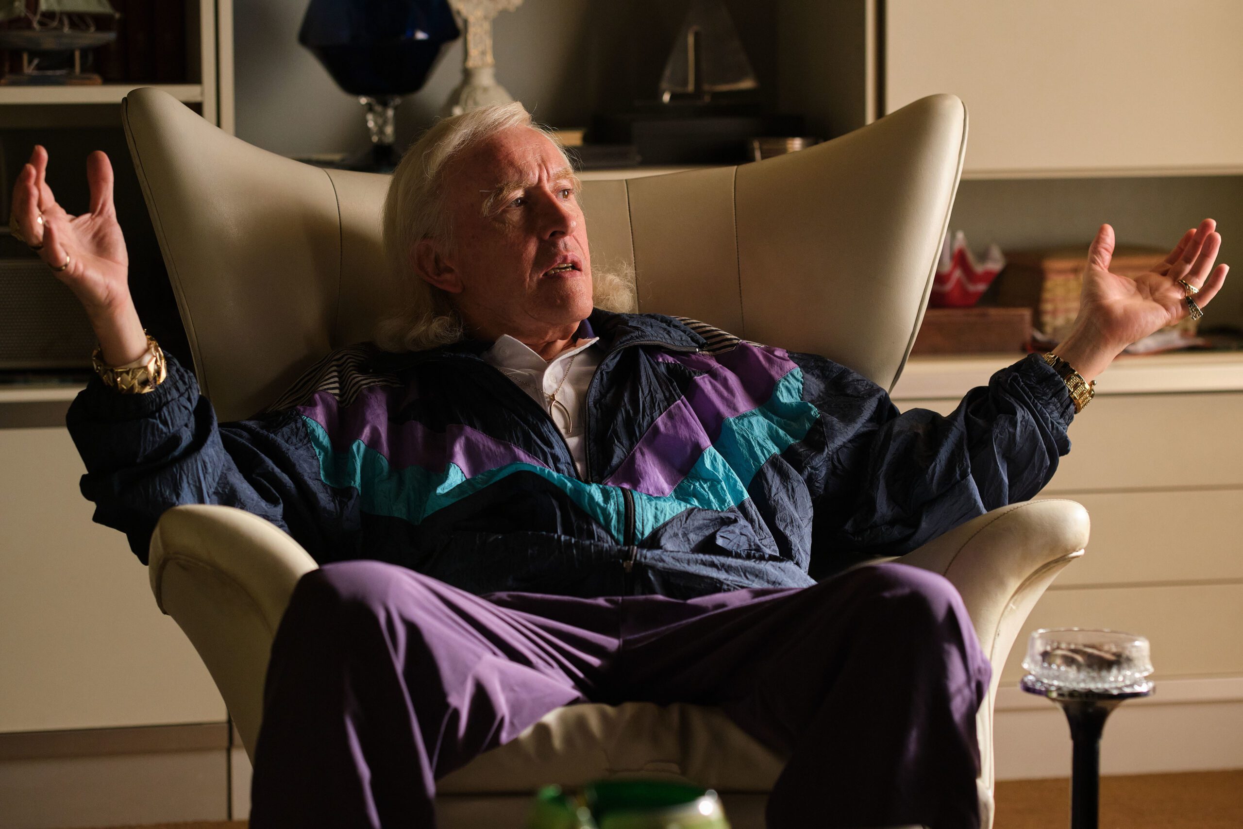 Steve Coogan as Jimmy Savile in The Reckoning