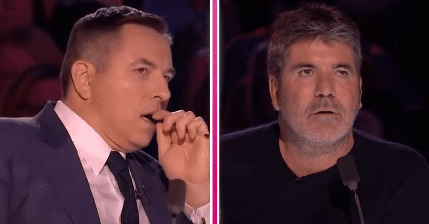 Simon Cowell and David Walliams sat judging on Britain's Got Talent