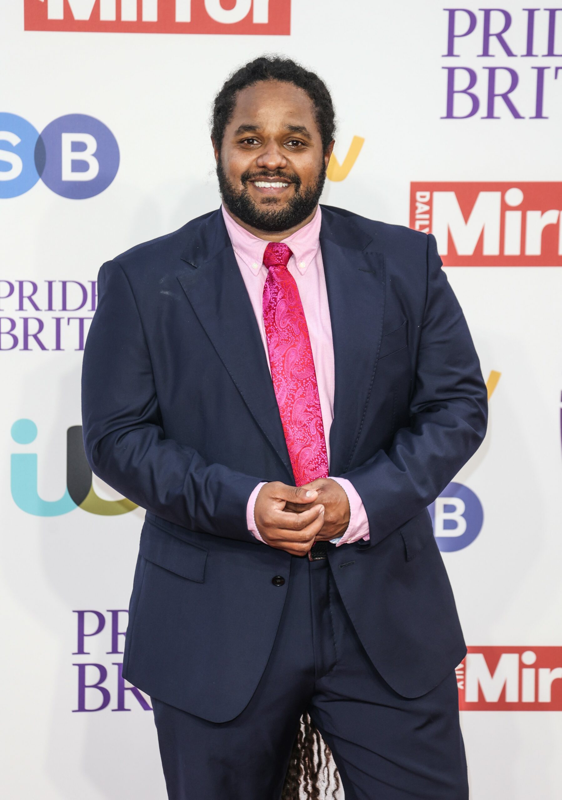 Hamza Yassin smiling at the Pride of Britain Awards