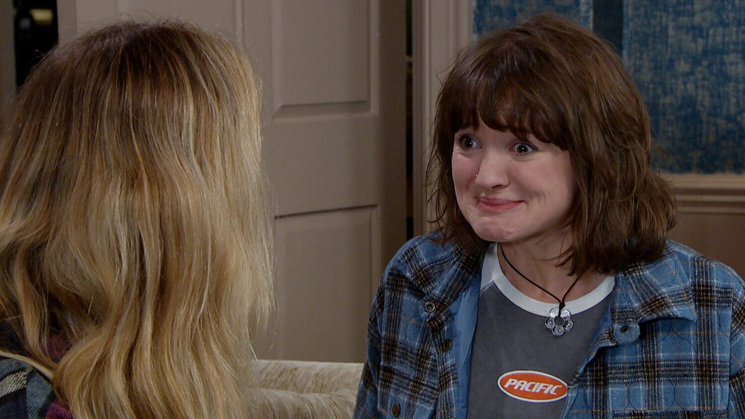 Emmerdale's Gail is smiling at Ryan