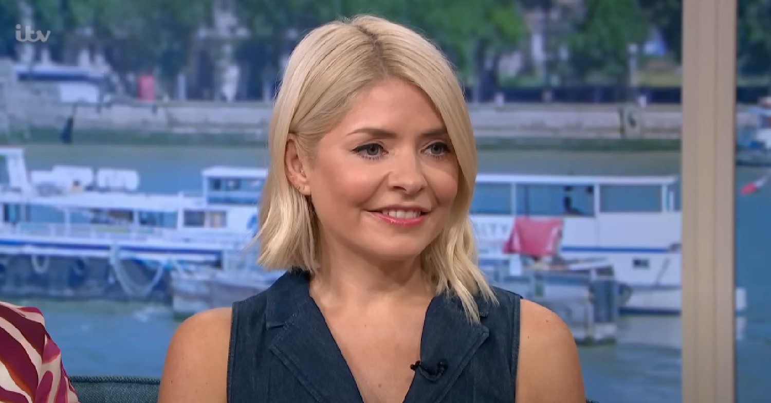 Holly Willoughby smiling on This Morning