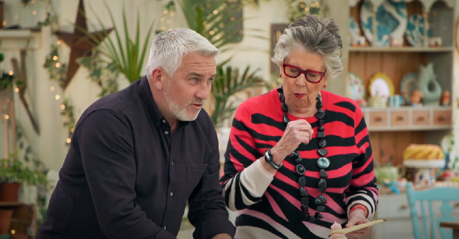 Paul Hollywood and Prue Leith on Bake Off 2023