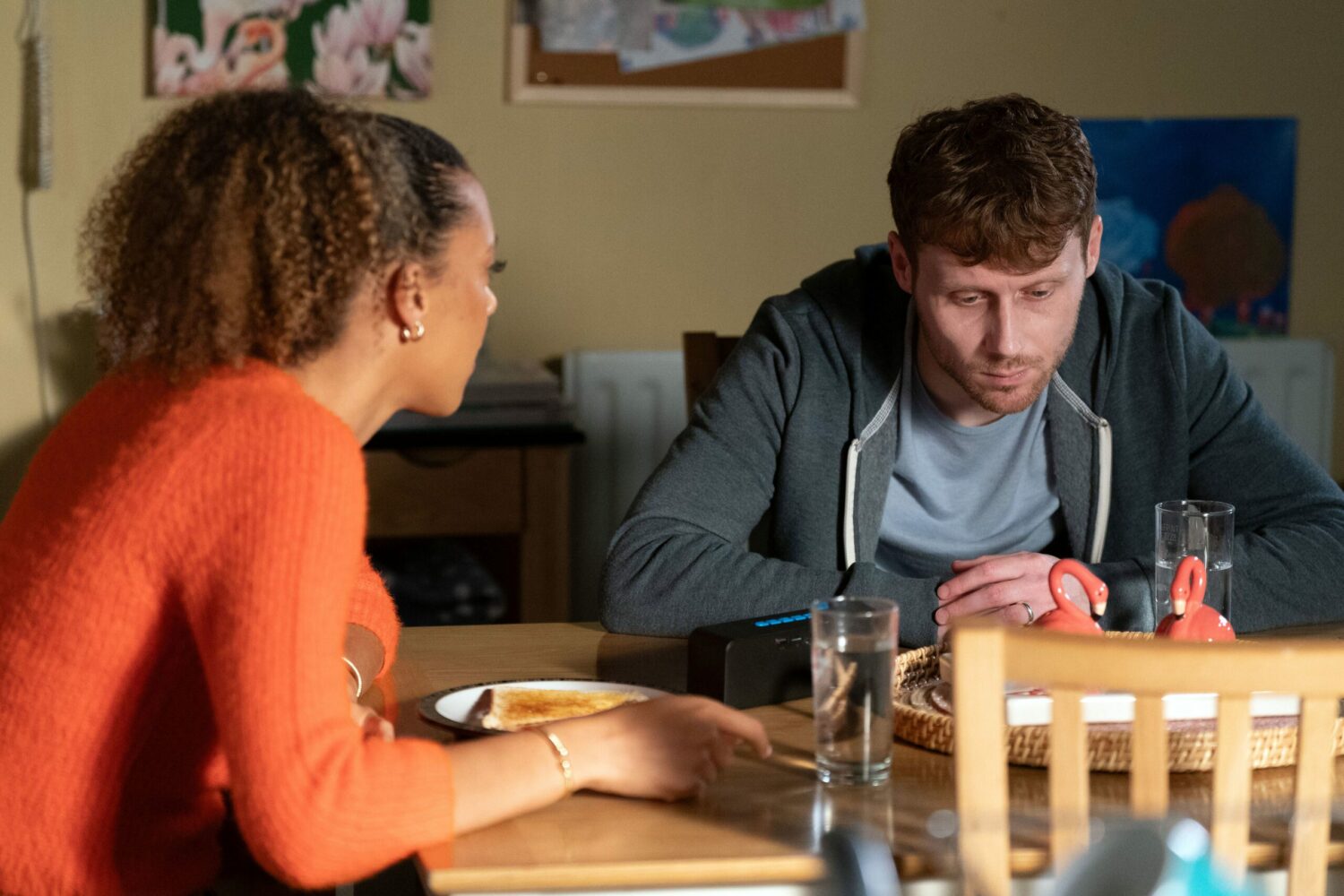 Gina talks to downbeat Jay in EastEnders
