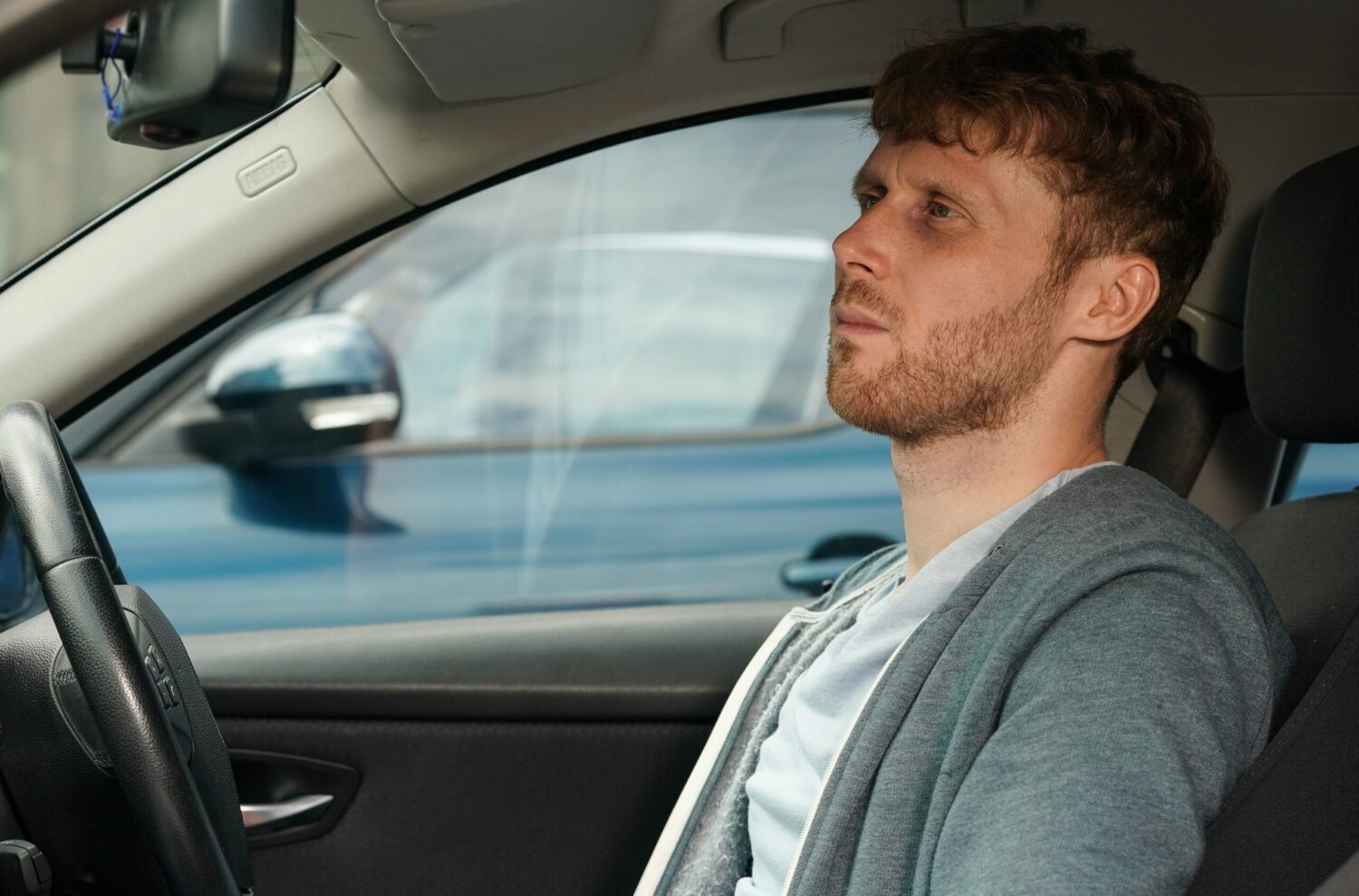 EastEnders' Jay is sitting in the car
