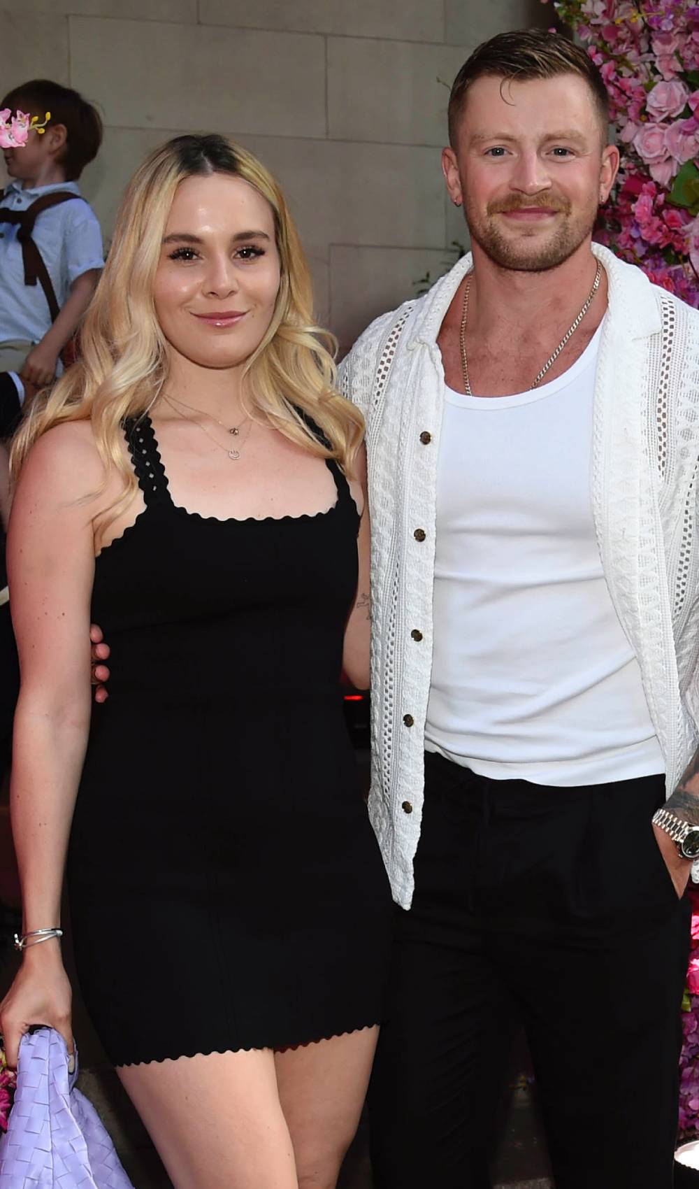 Holly Ramsay and Adam Peaty pose for pics