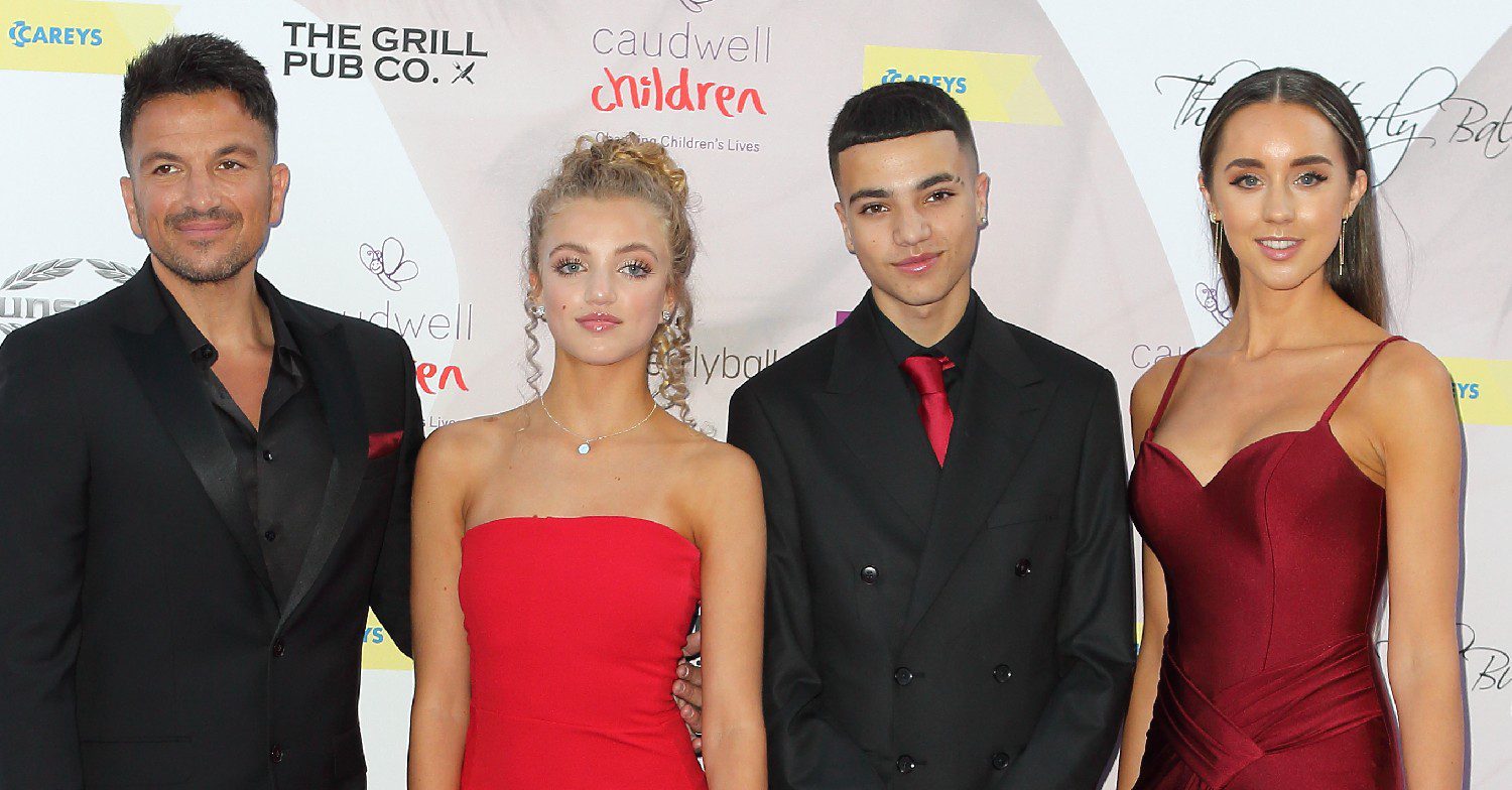 Peter Andre, wife Emily and Junior and Princess at event