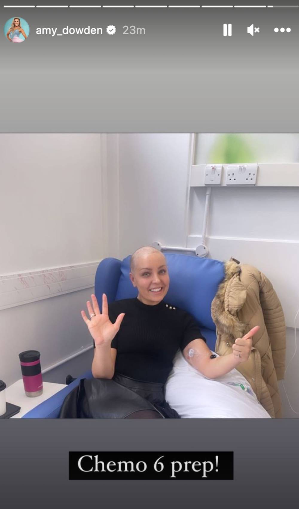 Amy Dowden shares an update on Instagram