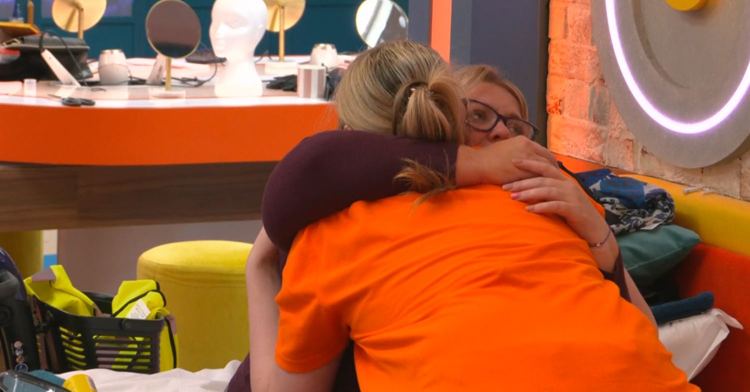 Hallie hugging Kerry on Big Brother