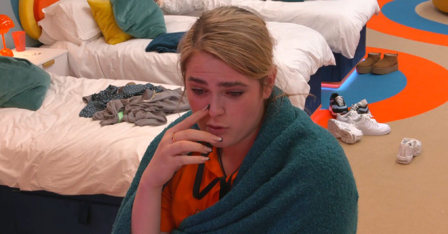 Hallie crying on Big Brother