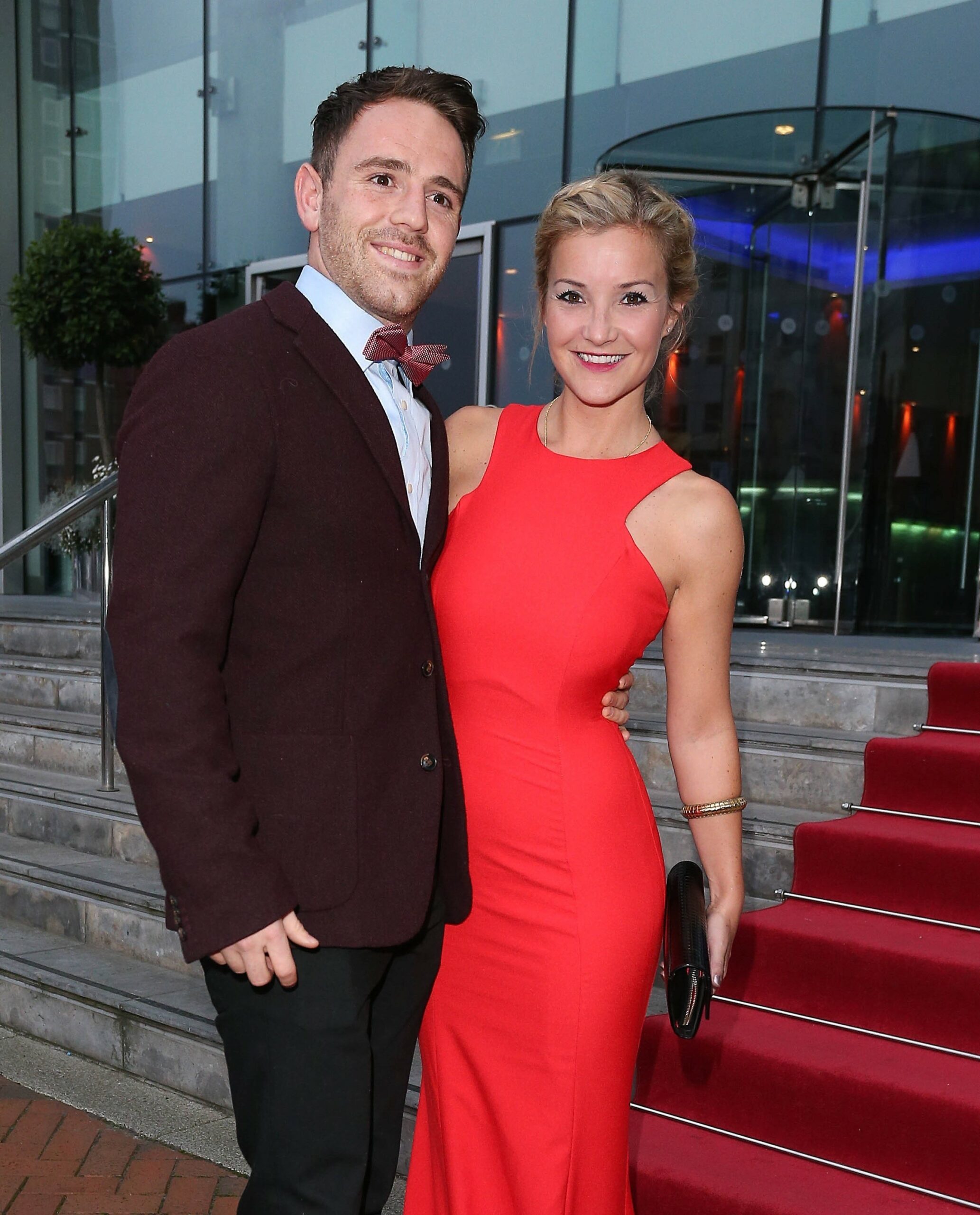 Richie Myler and Helen Skelton smiling