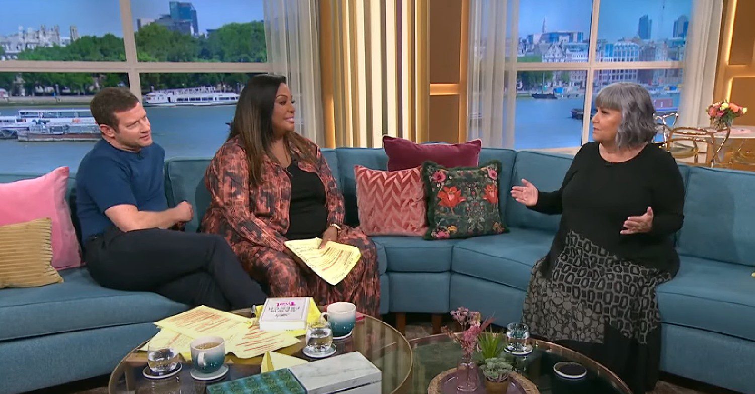 Dawn French speaking to Alison and Dermot on This Morning