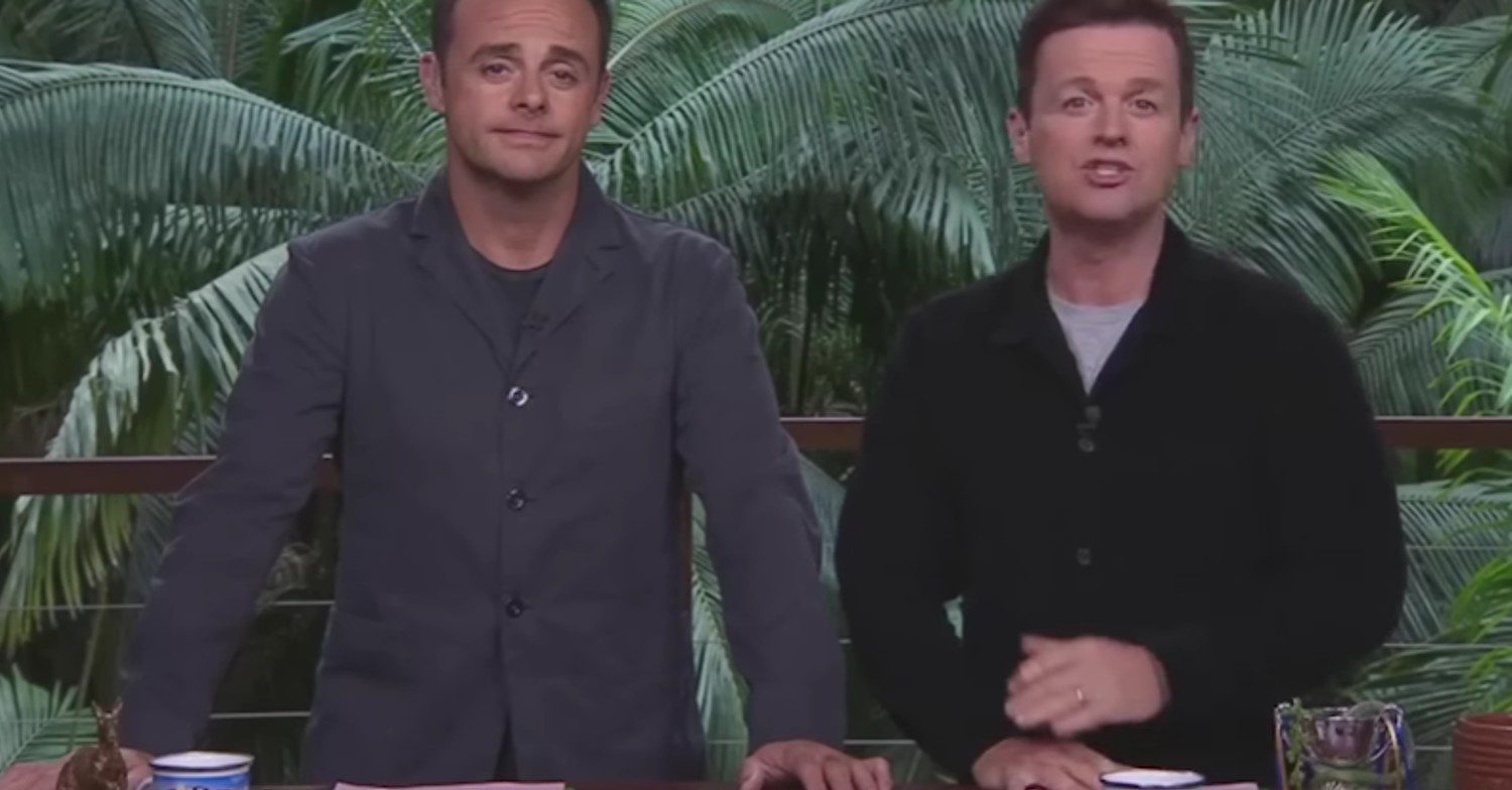 Ant and Dec on I'm A Celeb (ITV/YouTube)