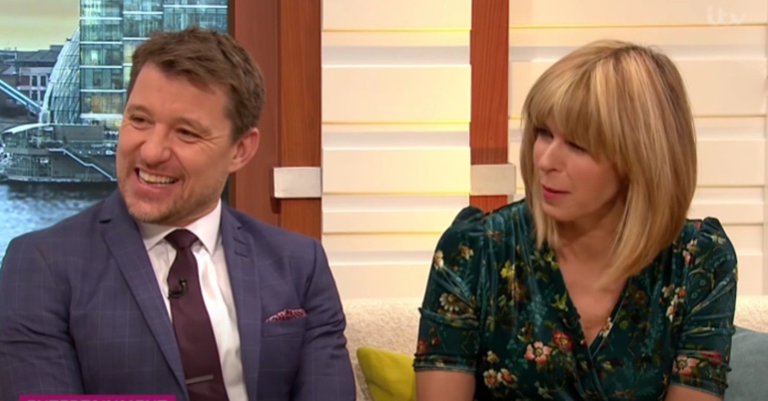Ben Shepard and Kate Garraway laughing and joking on GMB (Credit: ITV/YouTube)