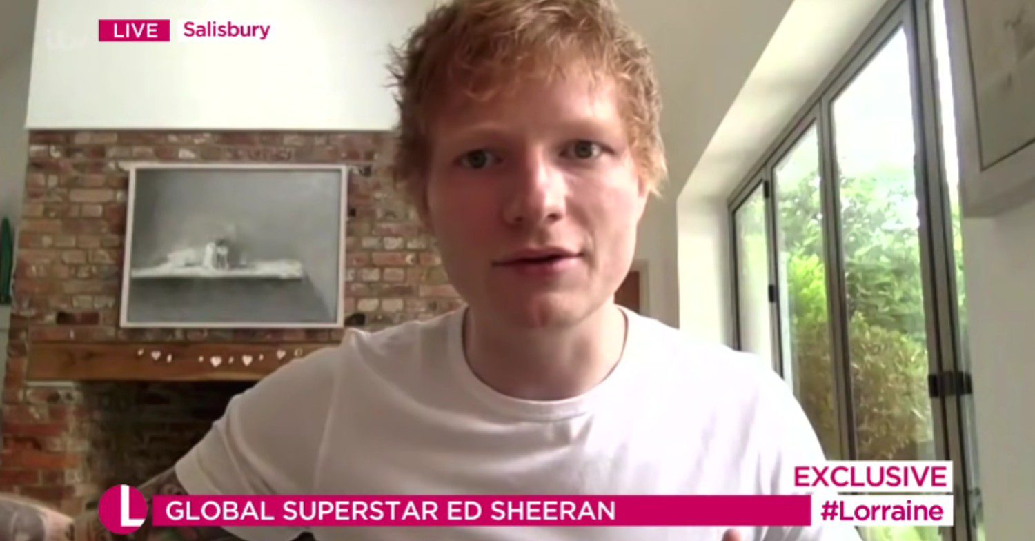 Ed Sheeran talking on Lorraine