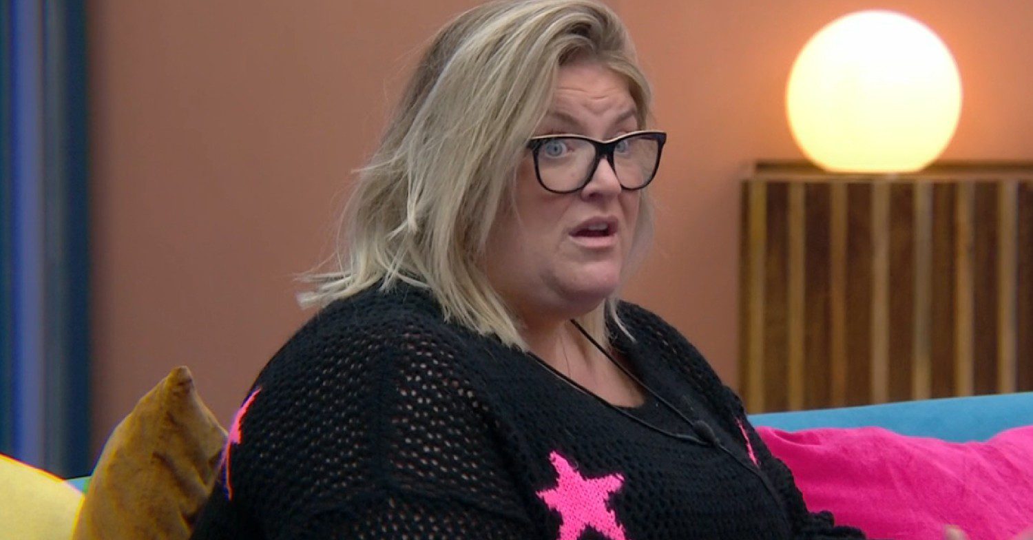 Big Brother housemate Kerry looking surprised