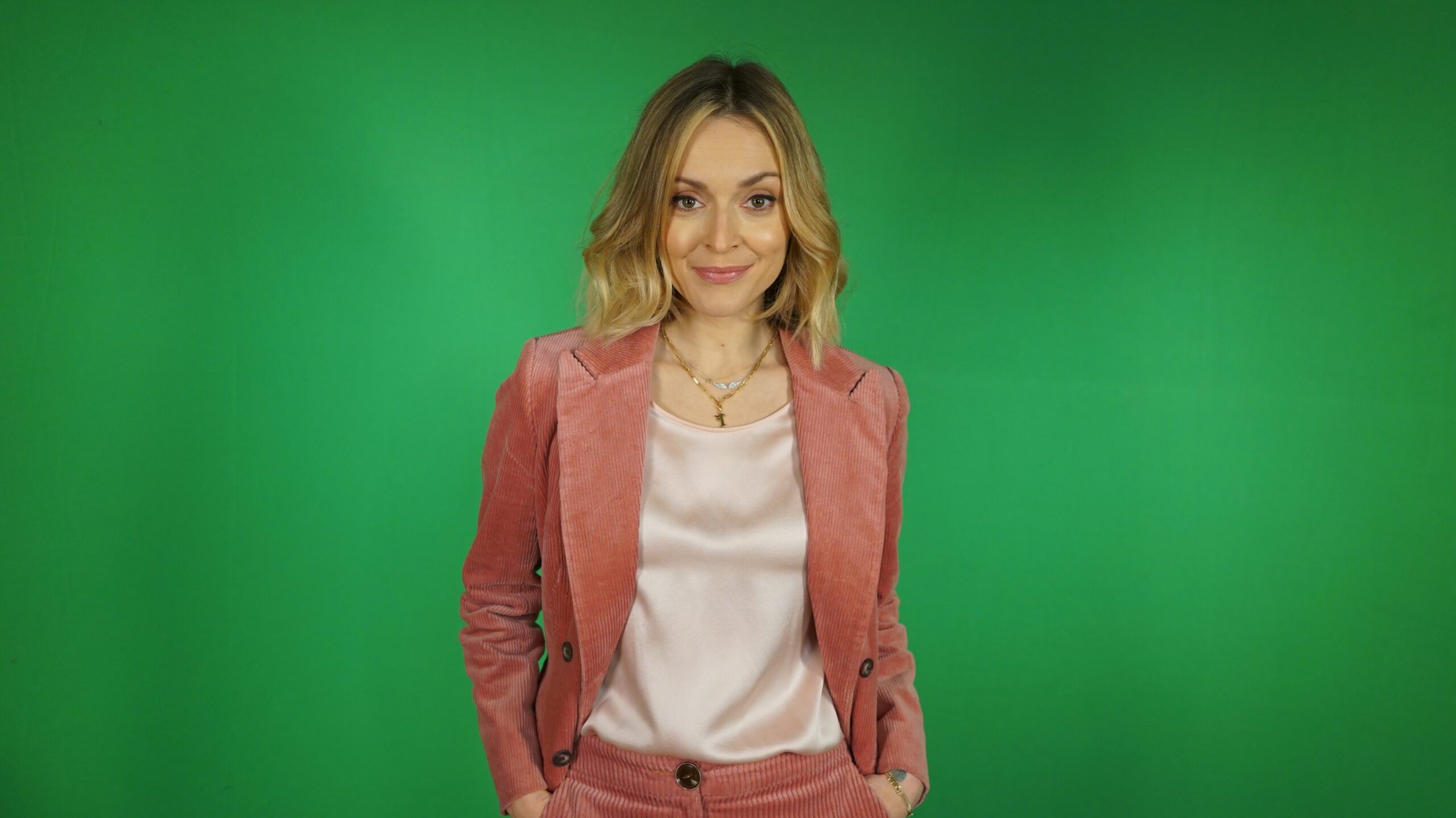 Fearne Cotton in pink suit