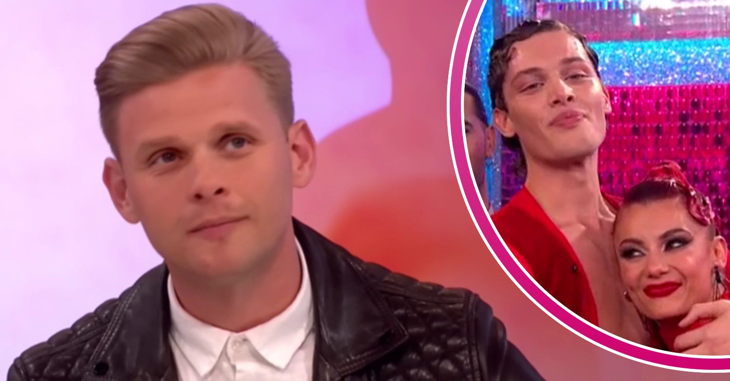 Jeff Brazier in a Loose Women interview; inset, Bobby and Dianne on Strictly (Credit: BBC/ITV/YouTube/Composite: ED!)