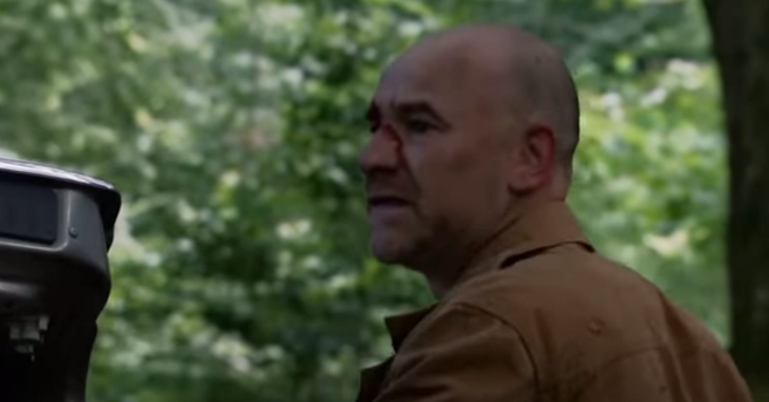 Coronation Street's Tim is in the woodland, bleeding