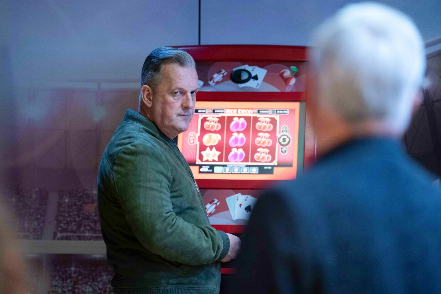 Harvey glares at Rocky on EastEnders (Credit: BBC)