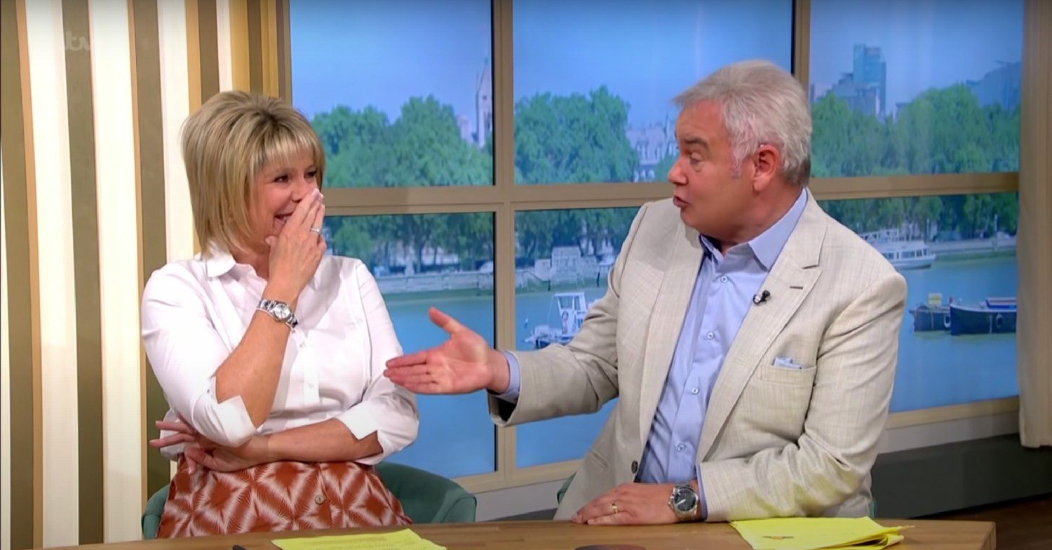 Eamonn Holmes and Ruth Langsford sat down talking while hosting This Morning