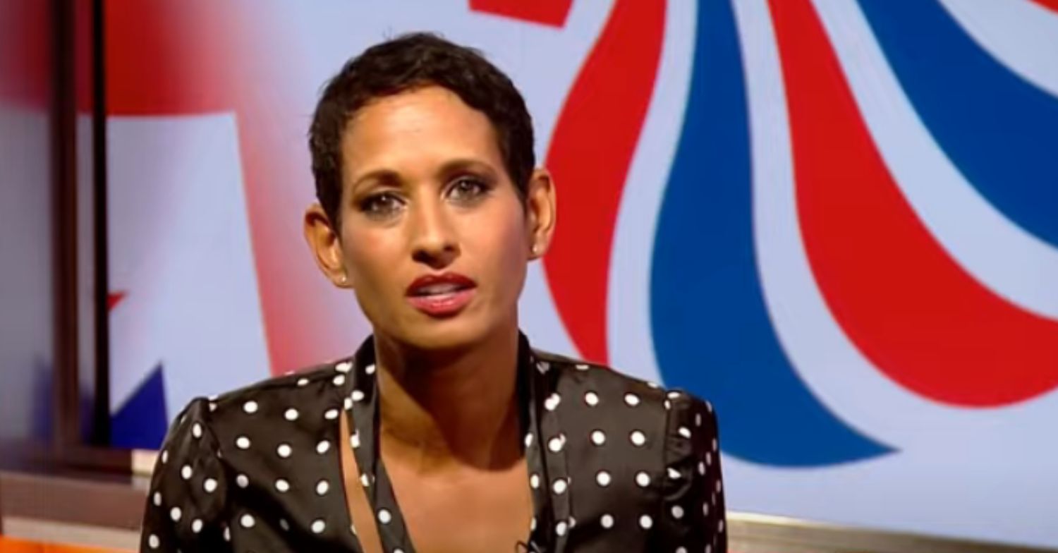 Naga Munchetty presenting BBC Breakfast