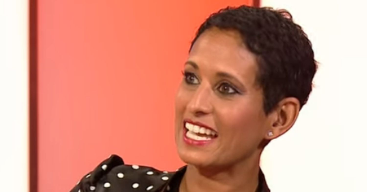 Naga Munchetty presenting BBC Breakfast