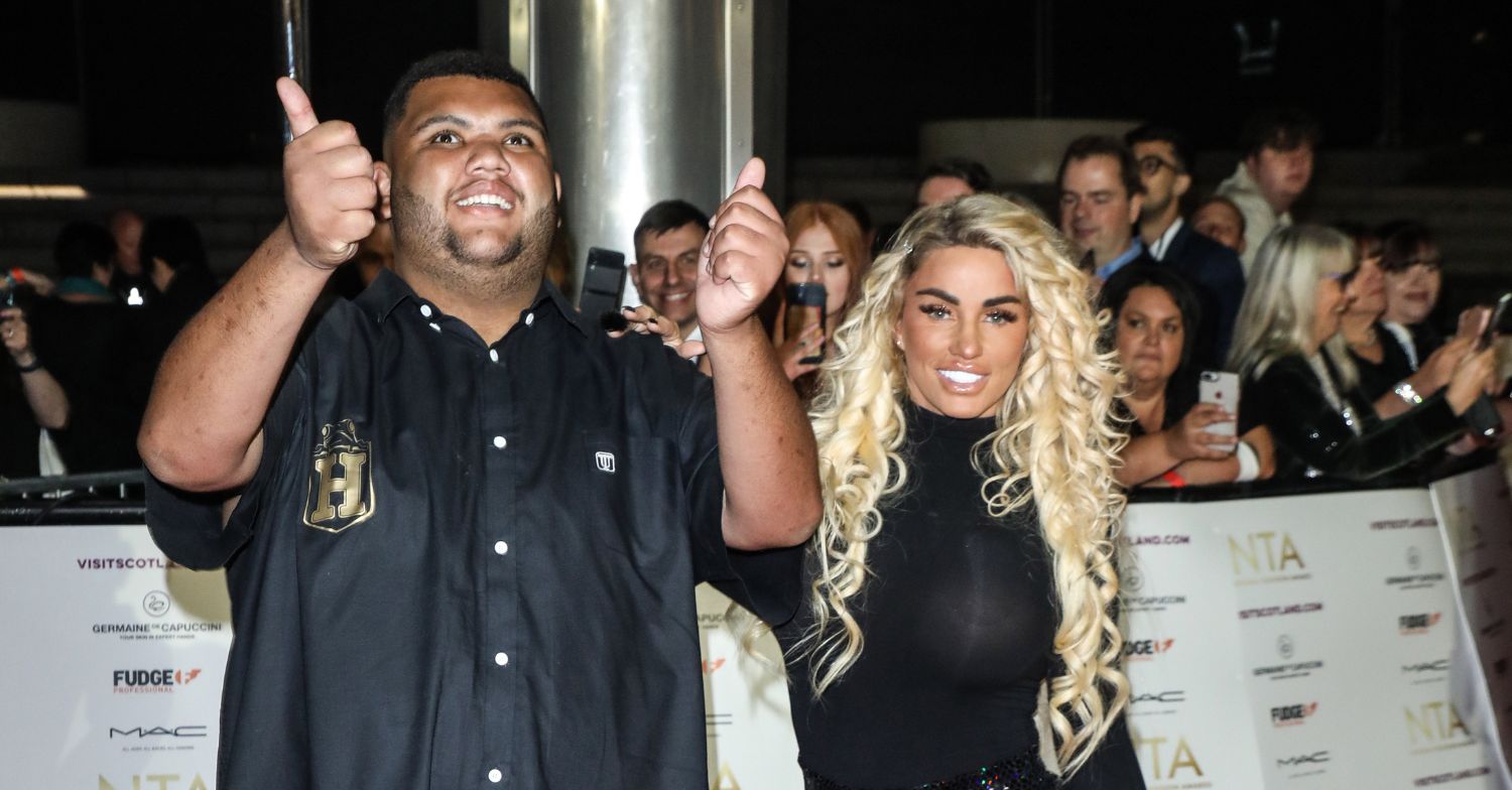 Katie and Harvey Price on the red carpet