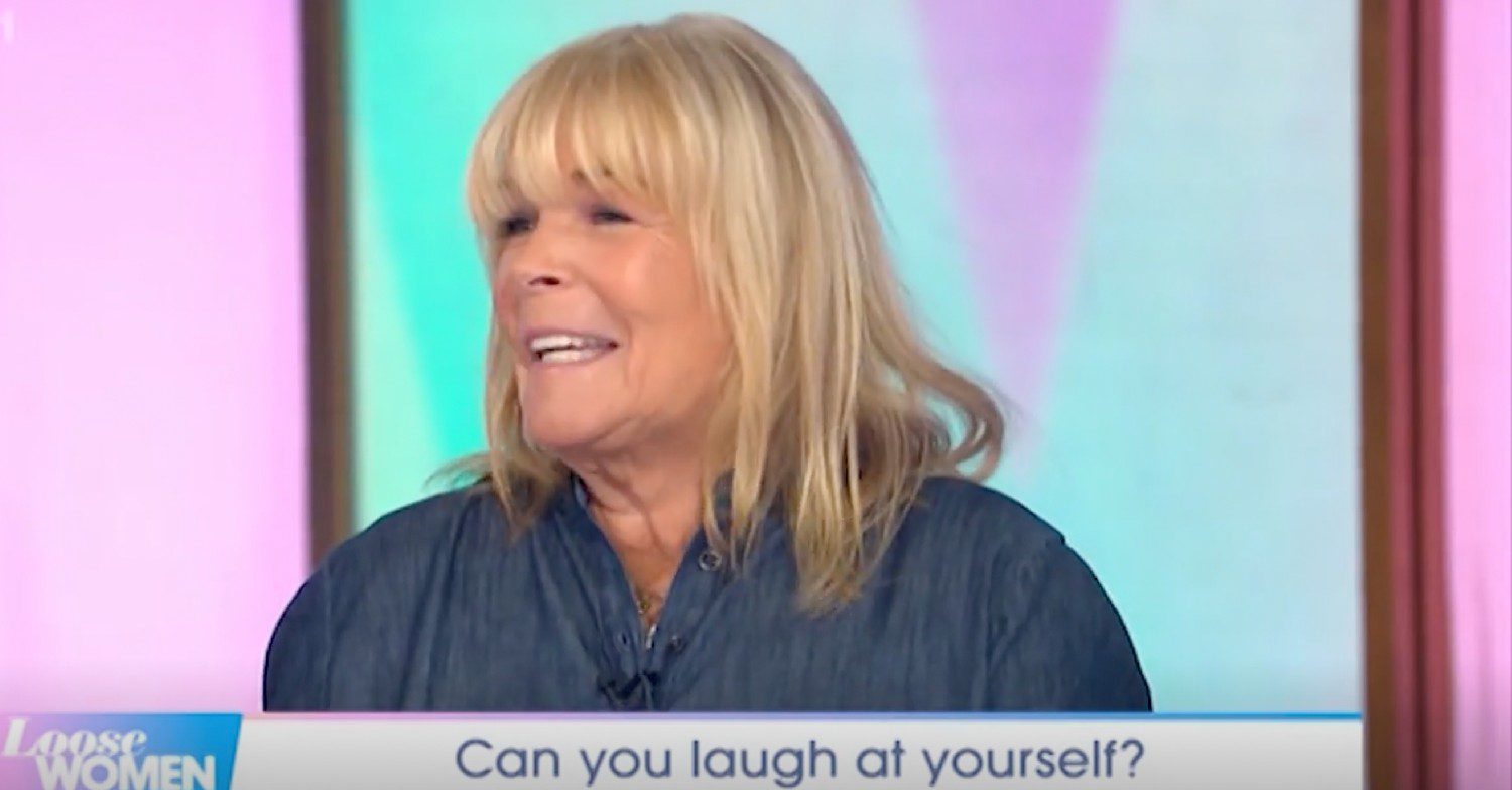 Linda Robson laughing while on Loose Women