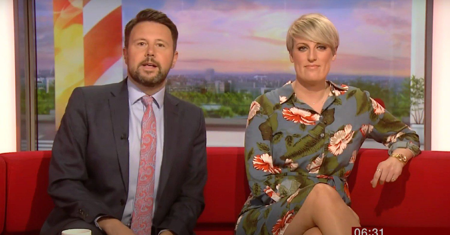 Steph McGovern and Jon Kay on BBC Breakfast
