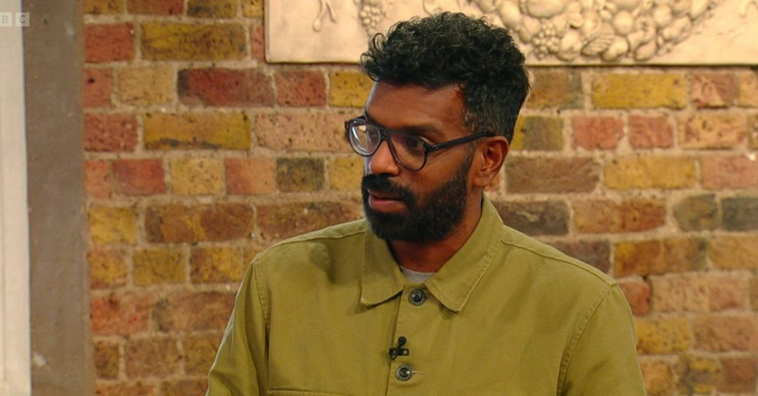 Romesh Ranganathan talking on Saturday Kitchen (Credit: BBC)