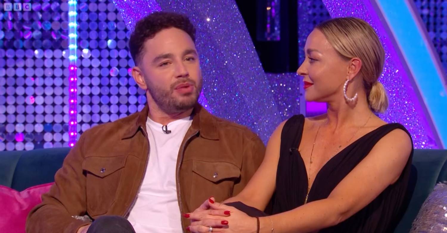 Adam Thomas and Luba Mushtuk appear on It Takes Two
