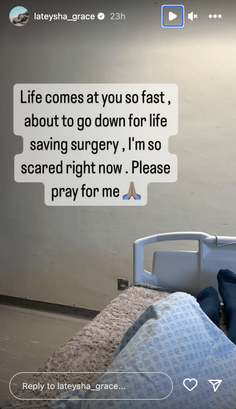 Lateysha Grace Big Brother Instagram story