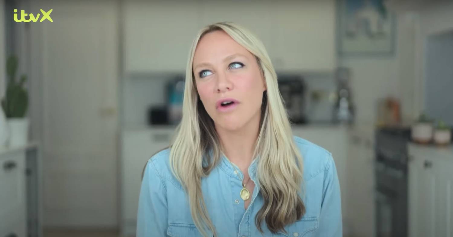 Chloe Madeley looks to her side