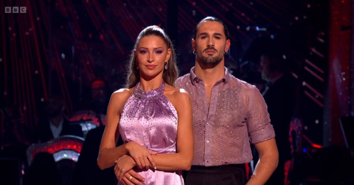 Zara McDermott and Graziano Di Prima on Strictly results show